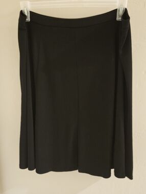 Liz Claiborne Womens Black A-line Pleated Skirt XL